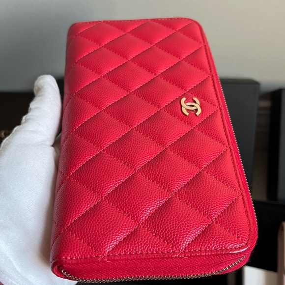 Authentic Chanel Classic caviar zippy long wallet - Picture 6 of 16
